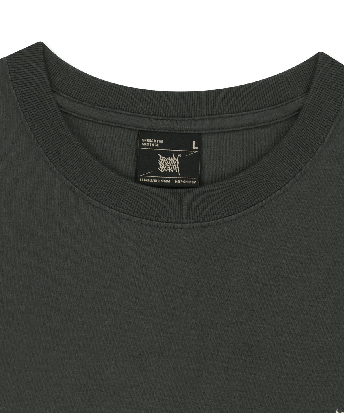 브라운브레스(BROWNBREATH) CIRCLE EAGLE TEE - CHARCOAL