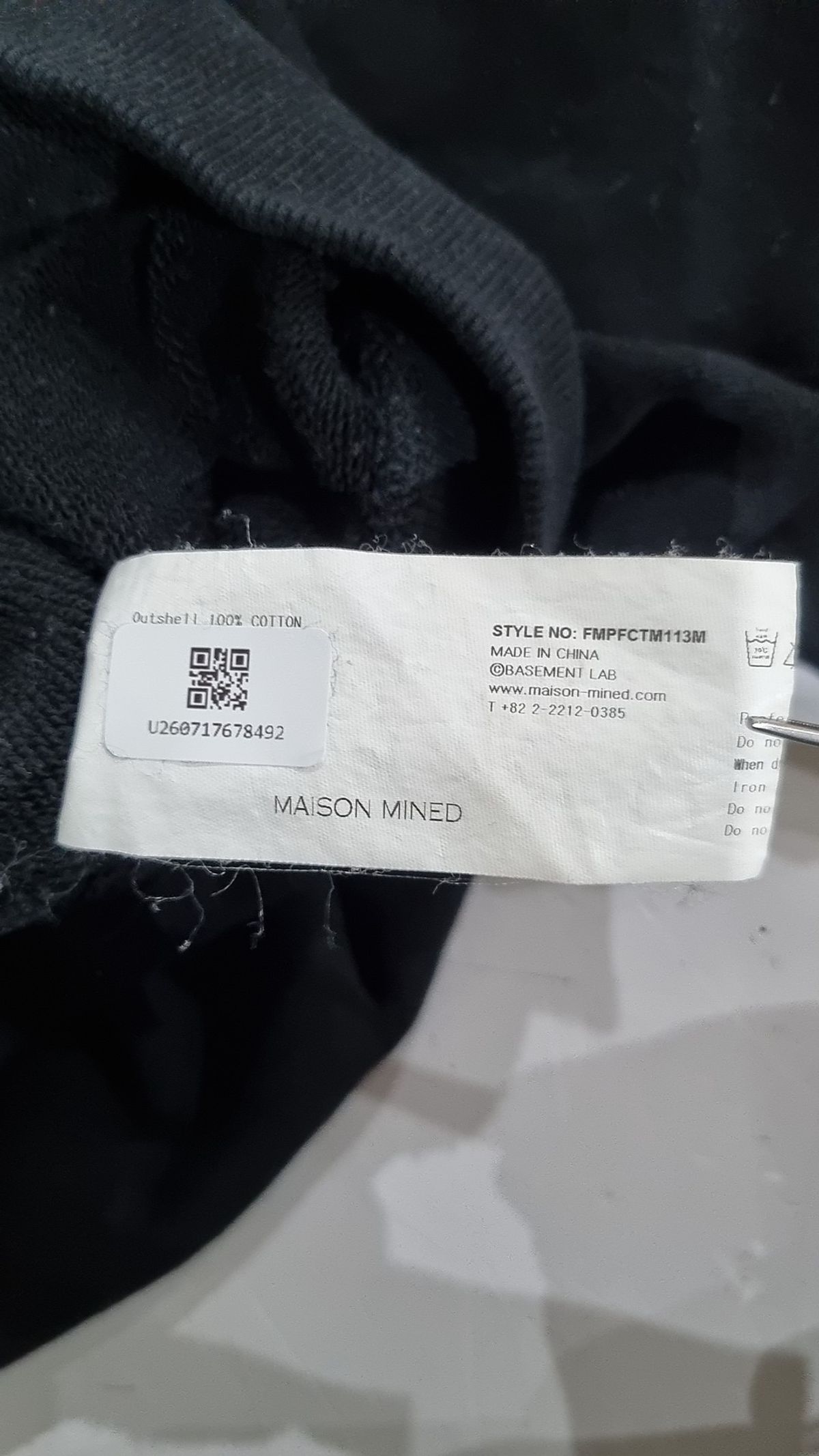 메종미네드(MAISON MINED) VINE FLO MTM BLACK M