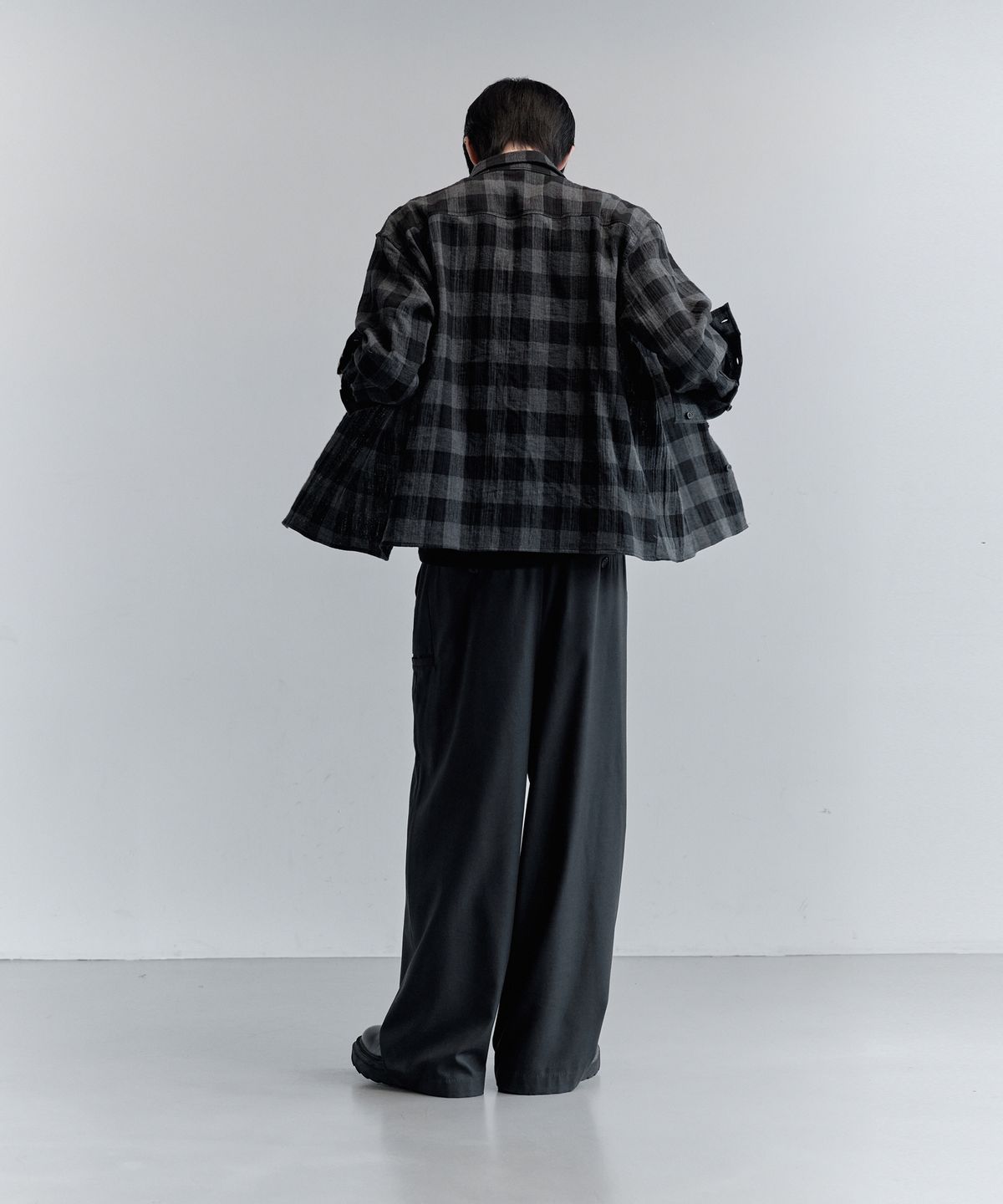키류(KIRYU) BUFFALO BIG CHECK SHIRT_BLACK