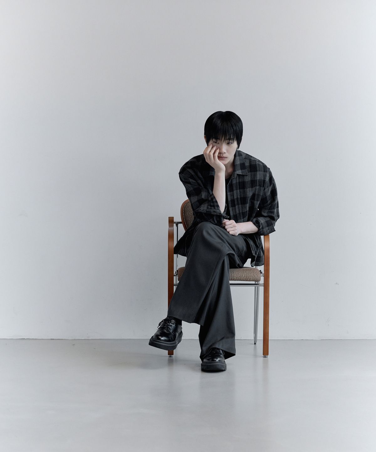 키류(KIRYU) BUFFALO BIG CHECK SHIRT_BLACK