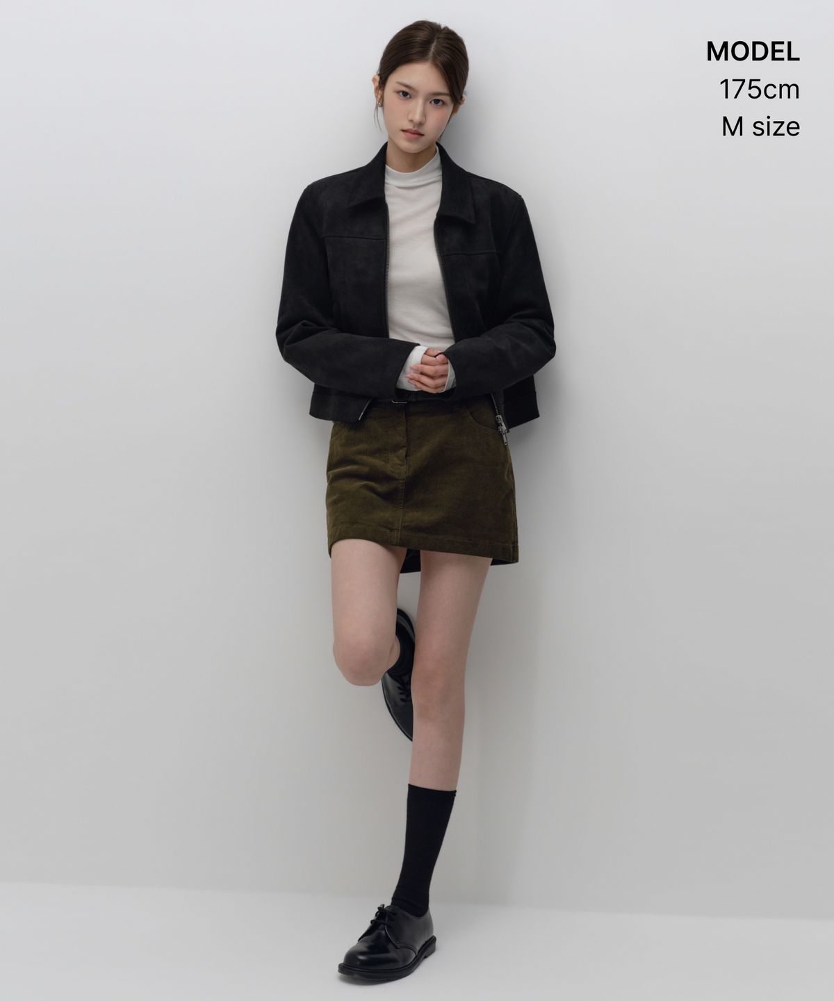 무신사 스탠다드 우먼(MUSINSA STANDARD WOMAN) 우먼즈 신세틱 스웨이드 싱글 재킷 [블랙]