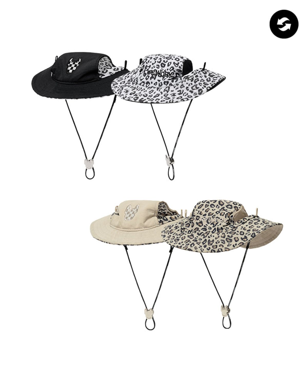 라이프워크(LIFEWORK) 체크라독 리버시블 애견햇