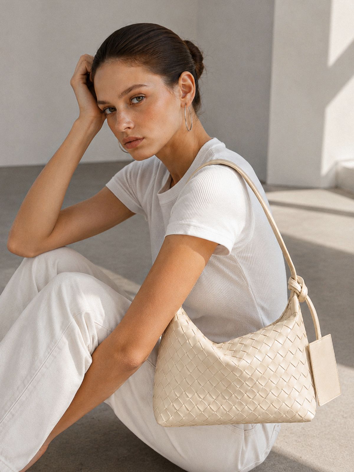 아노에틱(ANOETIC) ANC WEAVING MESH MINI BAG_IVORY