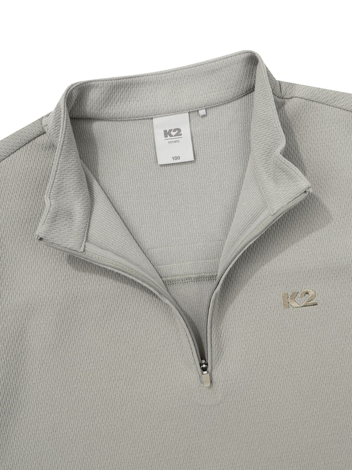 케이투(K2) BOOST_와플 조직 긴팔 집업_Grayish BEIGE
