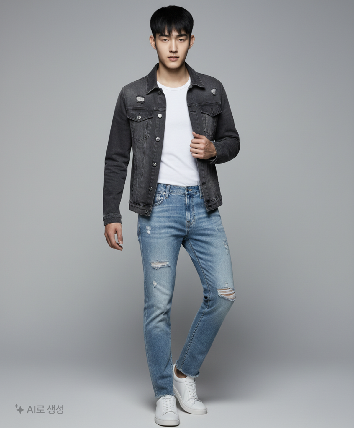 버커루(BUCKAROO) 남성 UP2 구제 크롭 L톤 (B202DP142M) 30