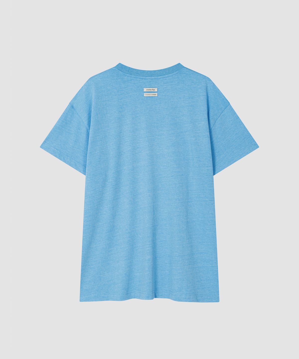 오버듀플레어(OVERDUEFLAIR) NEW VINTAGE PRINTING T-SHIRT_BLUE