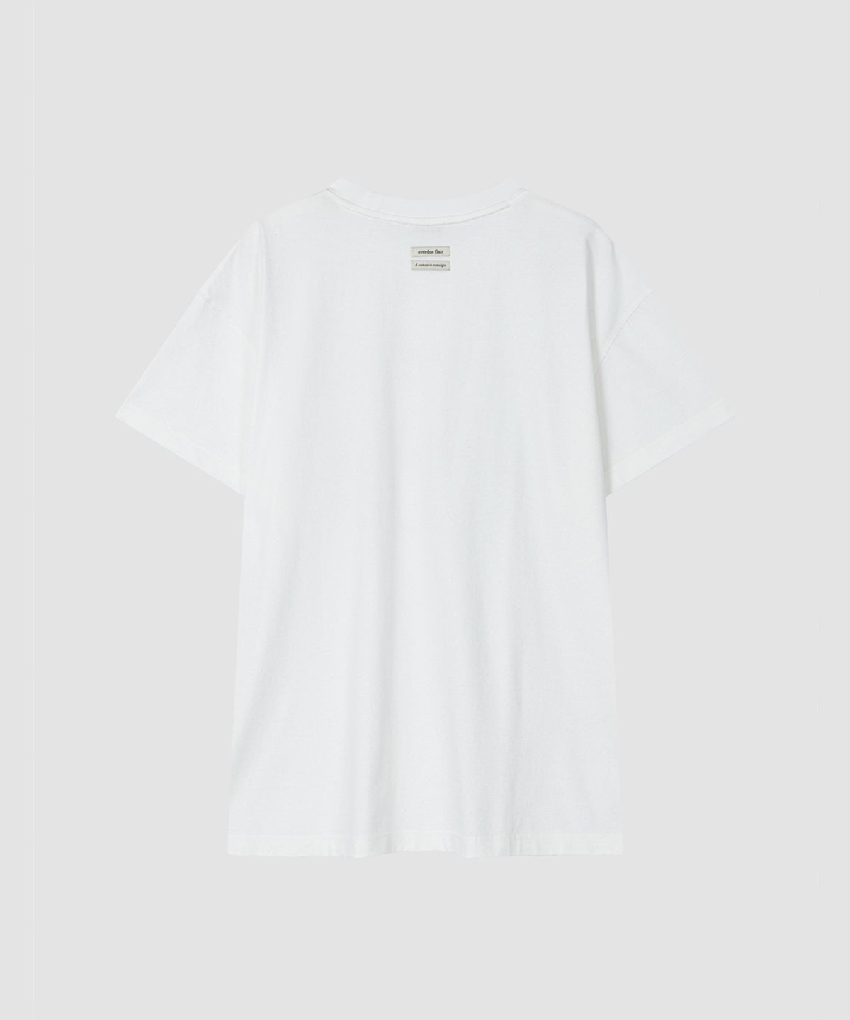 오버듀플레어(OVERDUEFLAIR) NEW VINTAGE PRINTING T-SHIRT_GLITTER WHITE