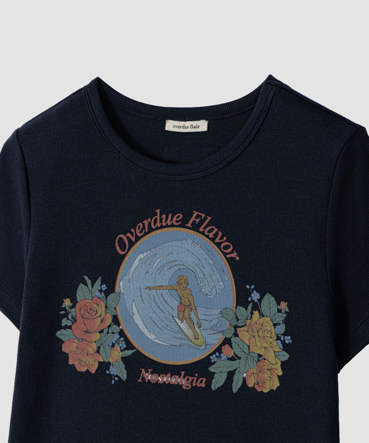 오버듀플레어(OVERDUEFLAIR) RETRO ARTWORK T-SHIRT_NAVY