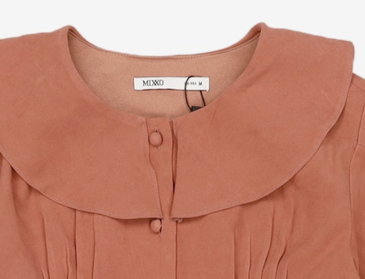 미쏘(MIXXO) 러플 카라 블라우스 MIWBLAV38G M