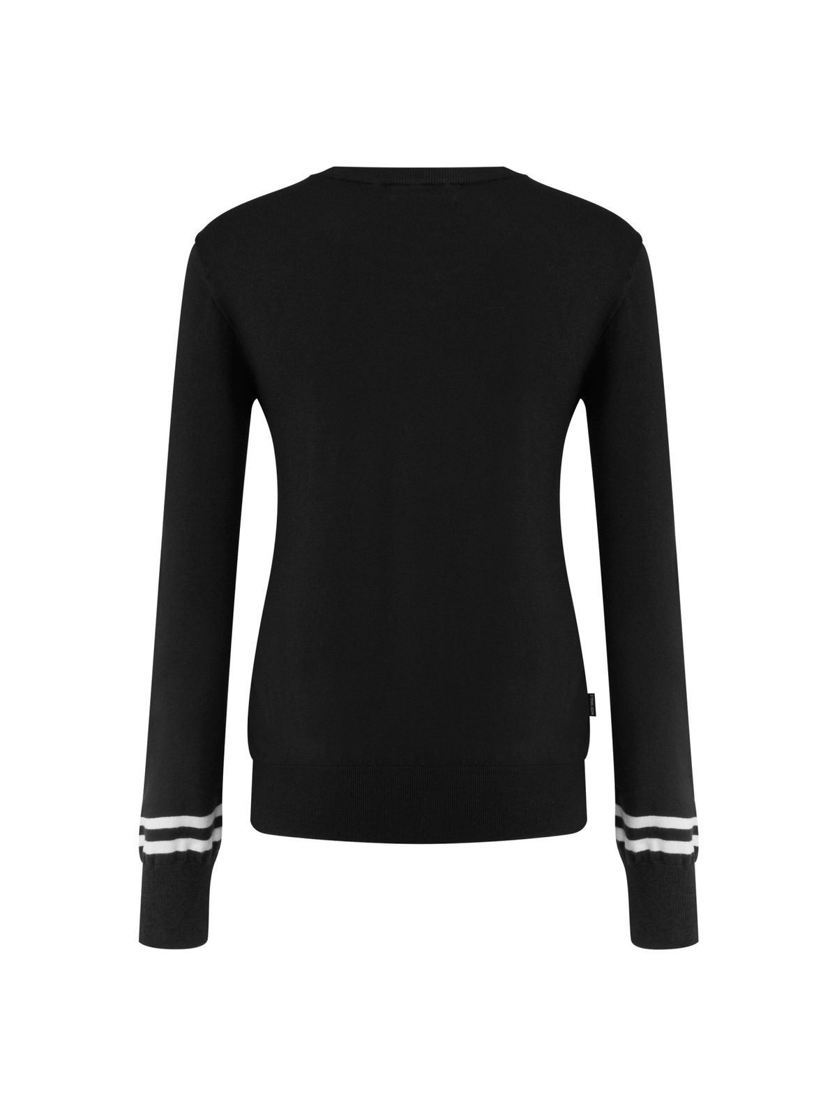 와이드앵글(WIDEANGLE) CO 원포인트 라운드넥 스웨터 L_Black