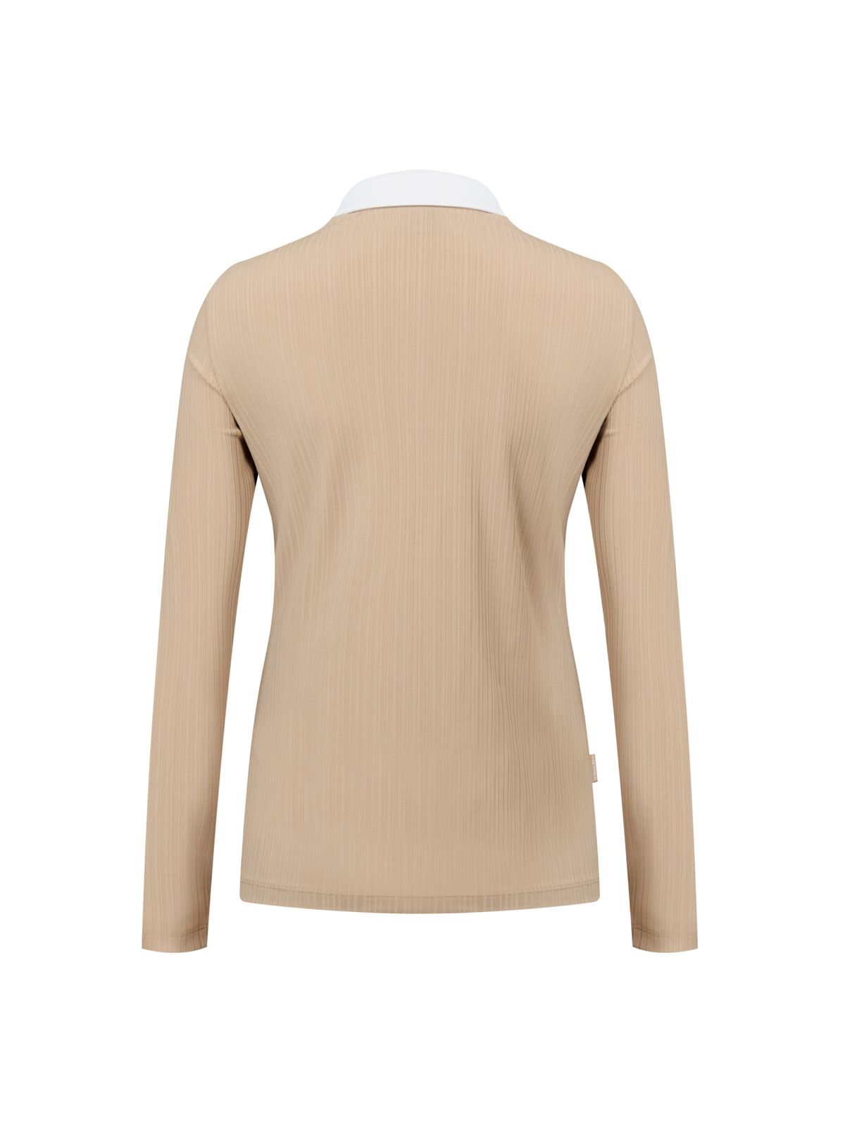 와이드앵글(WIDEANGLE) TO 에센셜 골조직 폴로 티셔츠 L_Dark Beige