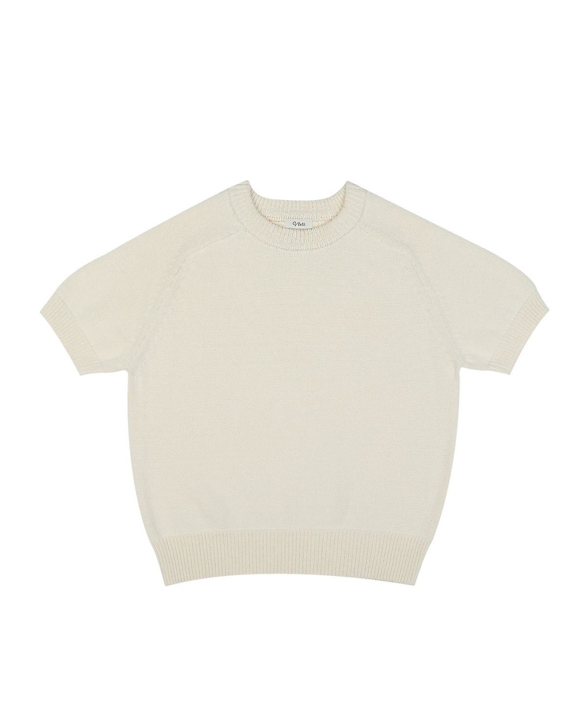 블레티(VLETI) Cotton Round Half Knit (cream)