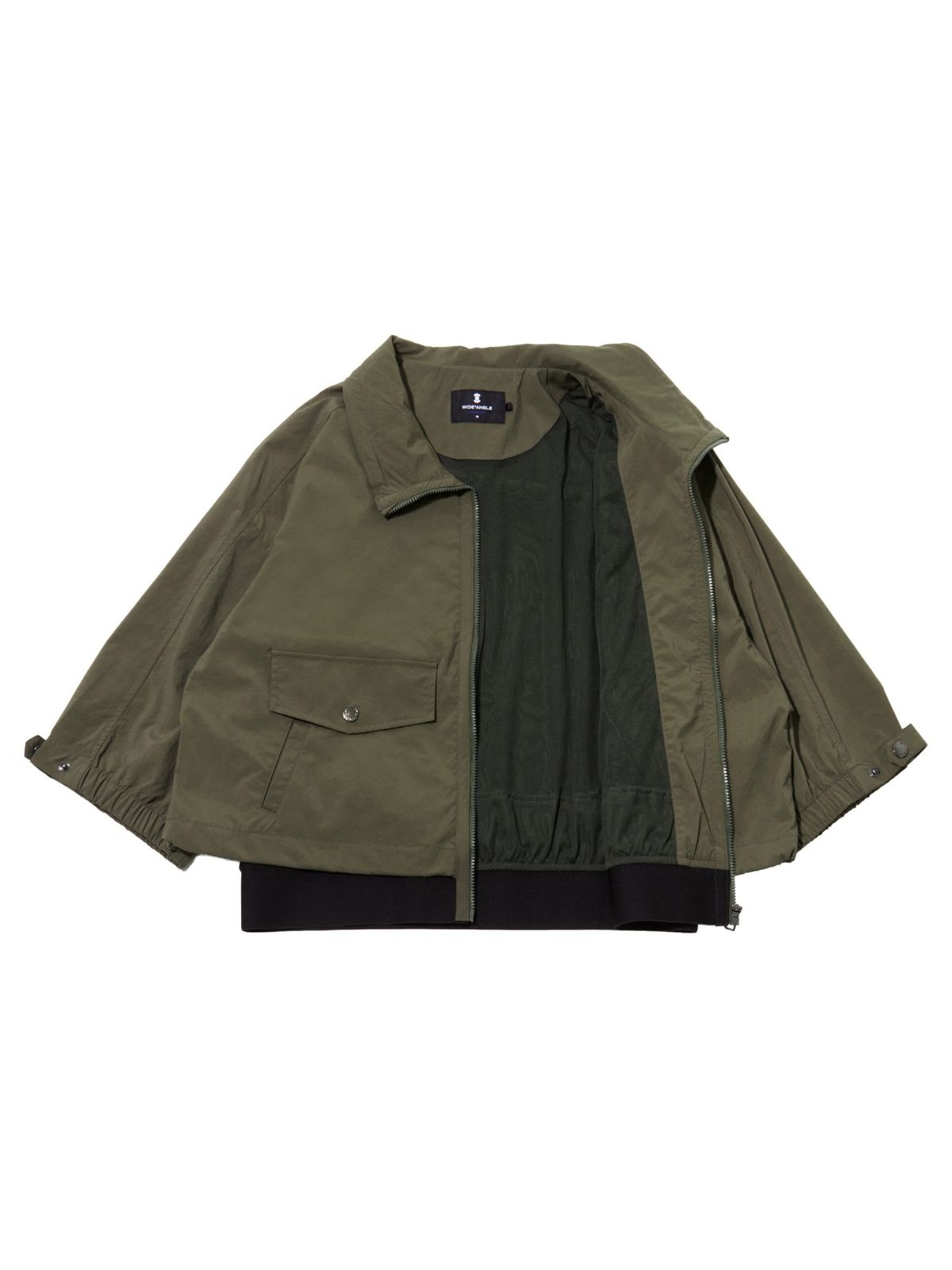 와이드앵글(WIDEANGLE) CO 간절기 5부 소매 자켓 L_Khaki