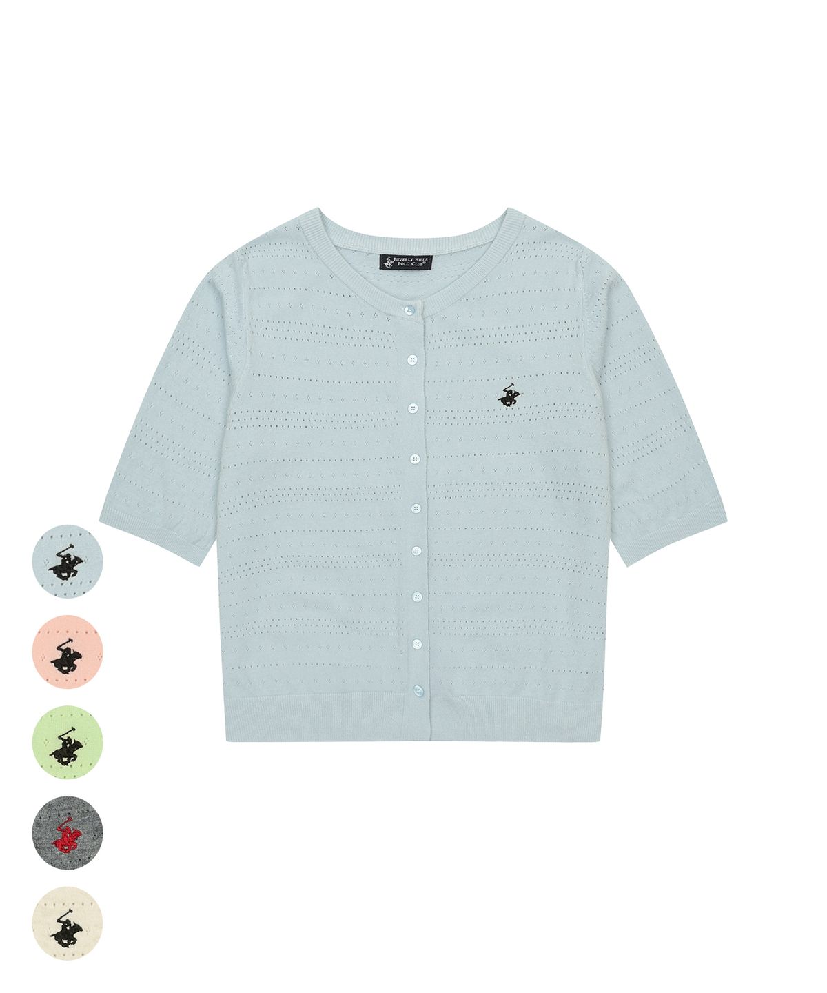 비버리힐스 폴로클럽(BHPOLOCLUB) 여성 썸머 소프트 펀칭 라인 가디건 8Color TK103