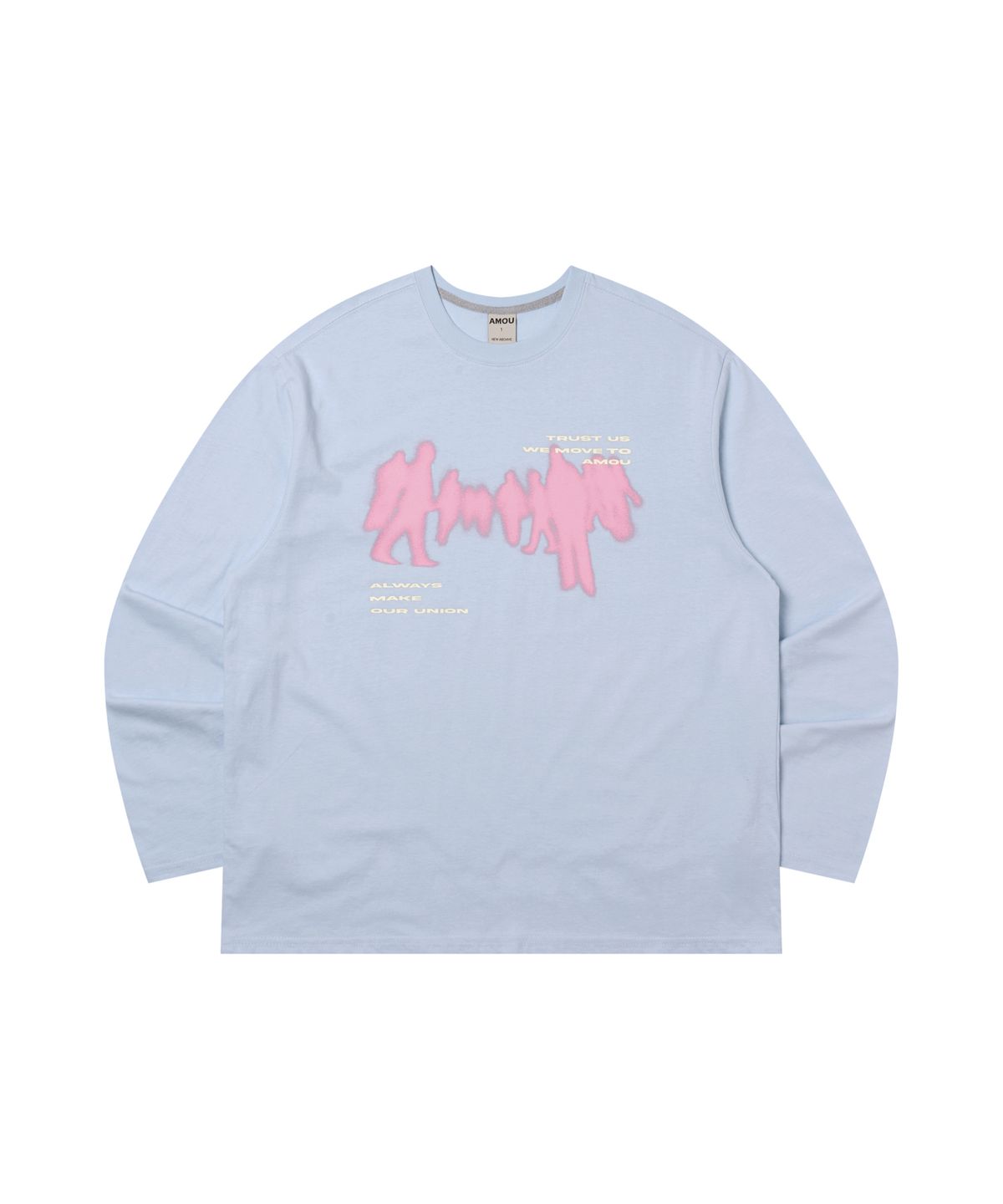 아모우(AMOU) Crowd Long Sleeve BABY BLUE