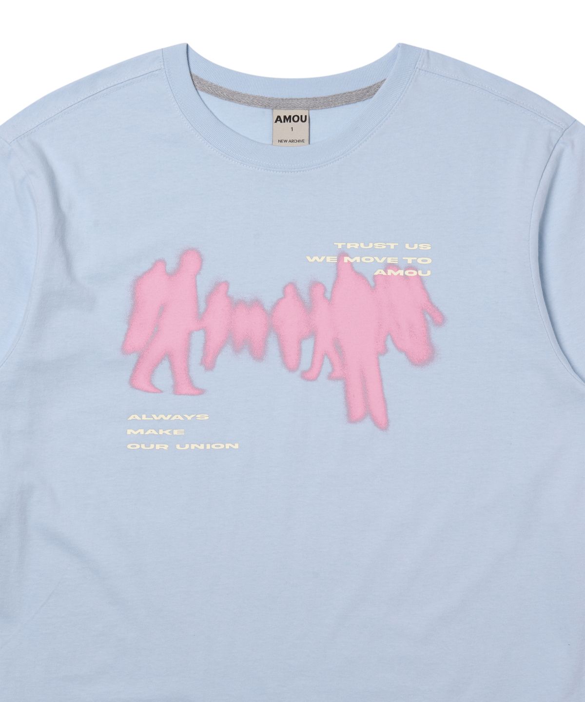 아모우(AMOU) Crowd Long Sleeve BABY BLUE