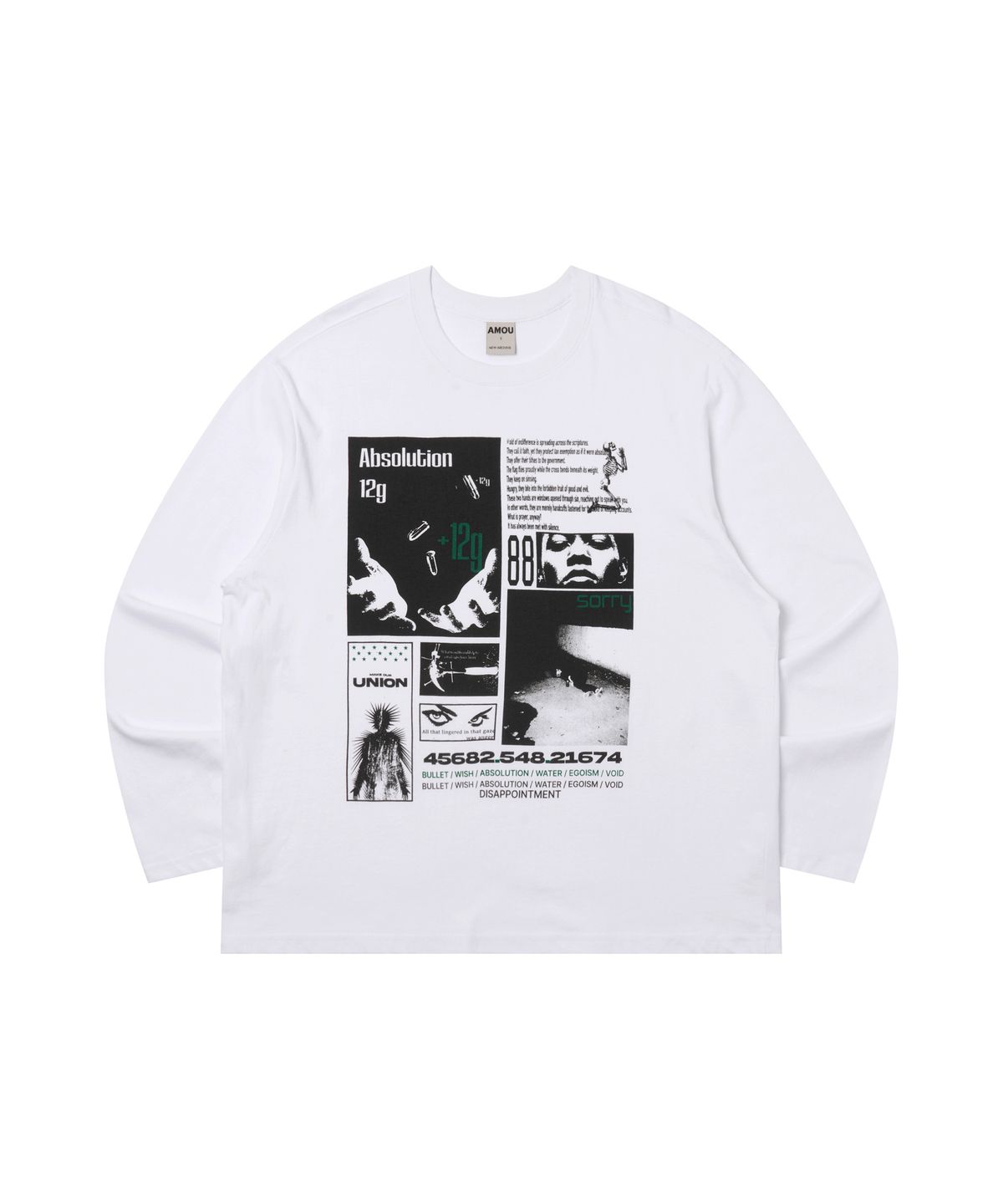 아모우(AMOU) 12 gram Long Sleeve WHITE