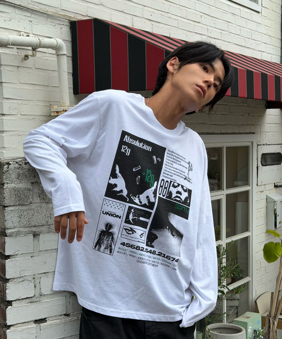 아모우(AMOU) 12 gram Long Sleeve WHITE