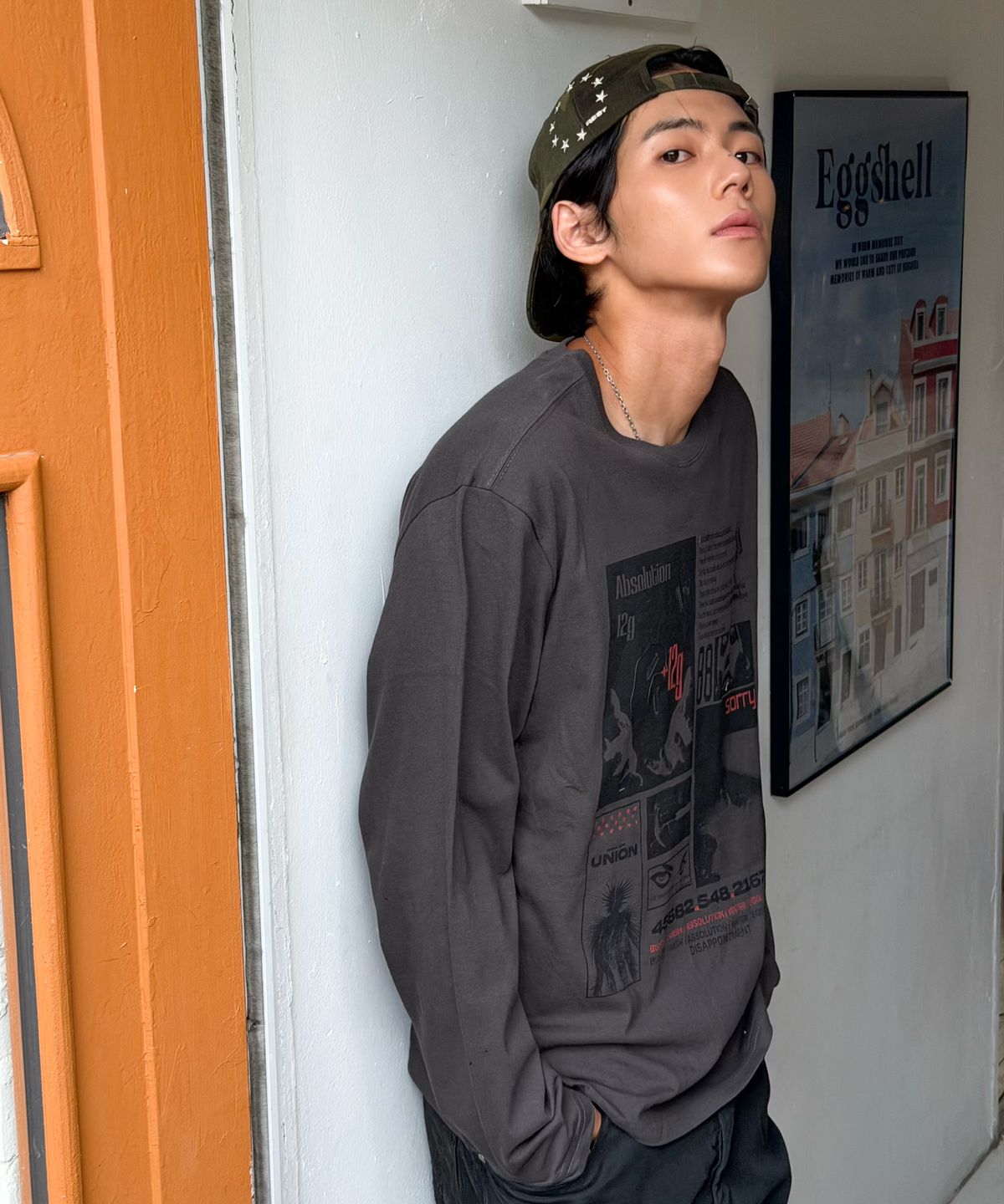 아모우(AMOU) 12 gram Long Sleeve CHACOAL GRAY