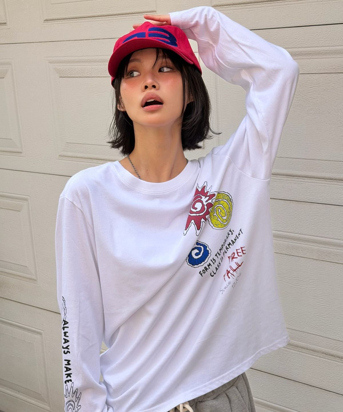 아모우(AMOU) Temporary Long Sleeve WHITE