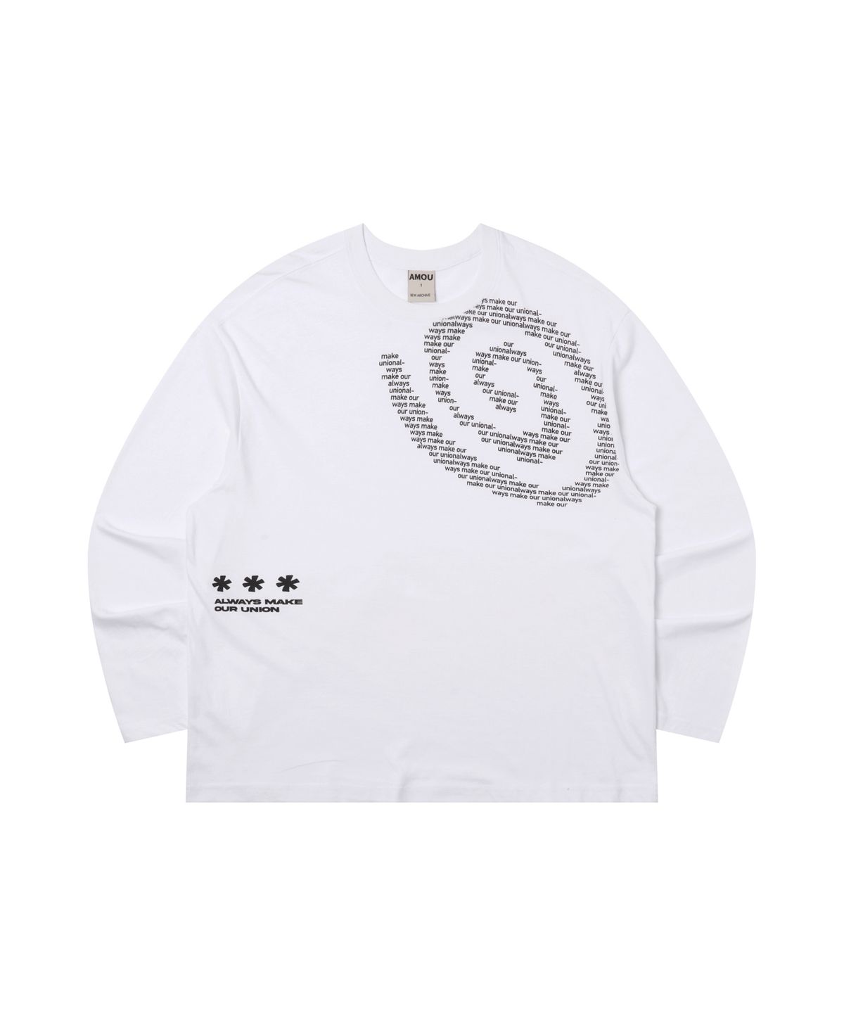아모우(AMOU) Molly Shell Long Sleeve WHITE
