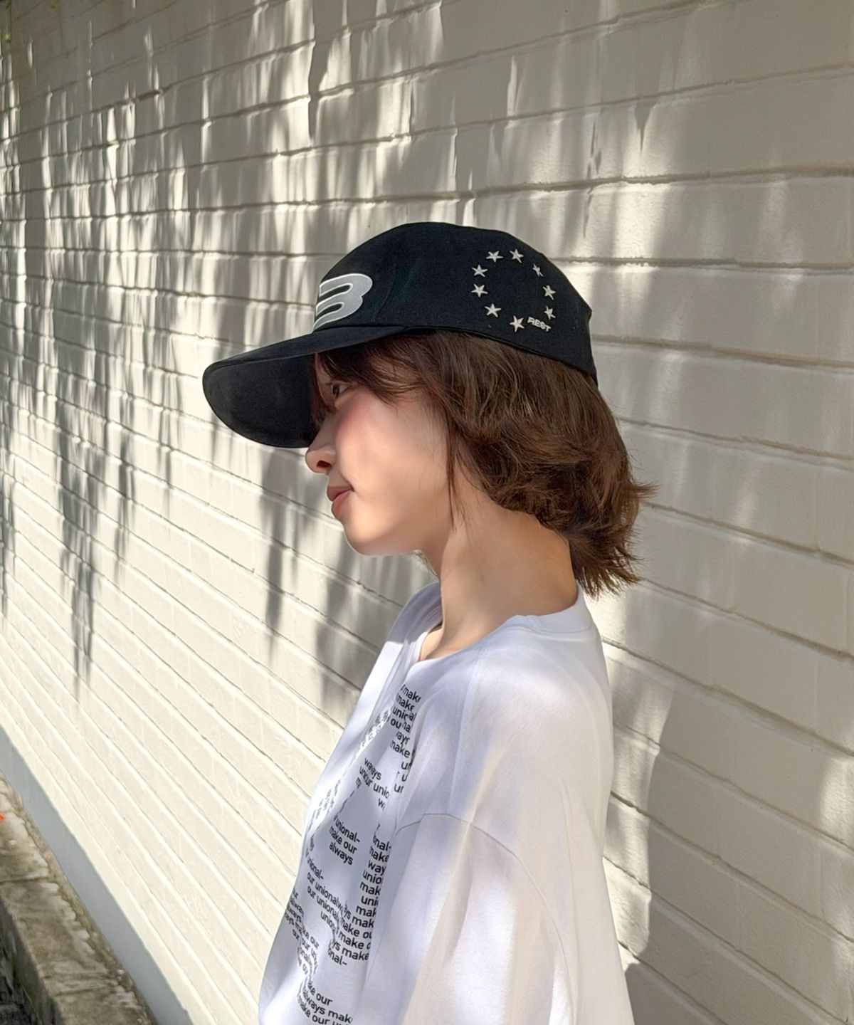 아모우(AMOU) Molly Shell Long Sleeve WHITE