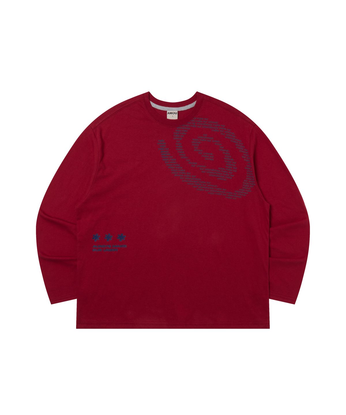 아모우(AMOU) Molly Shell Long Sleeve RED