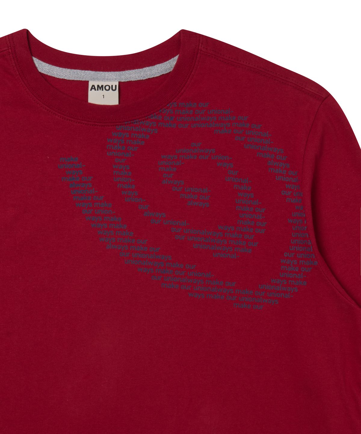 아모우(AMOU) Molly Shell Long Sleeve RED