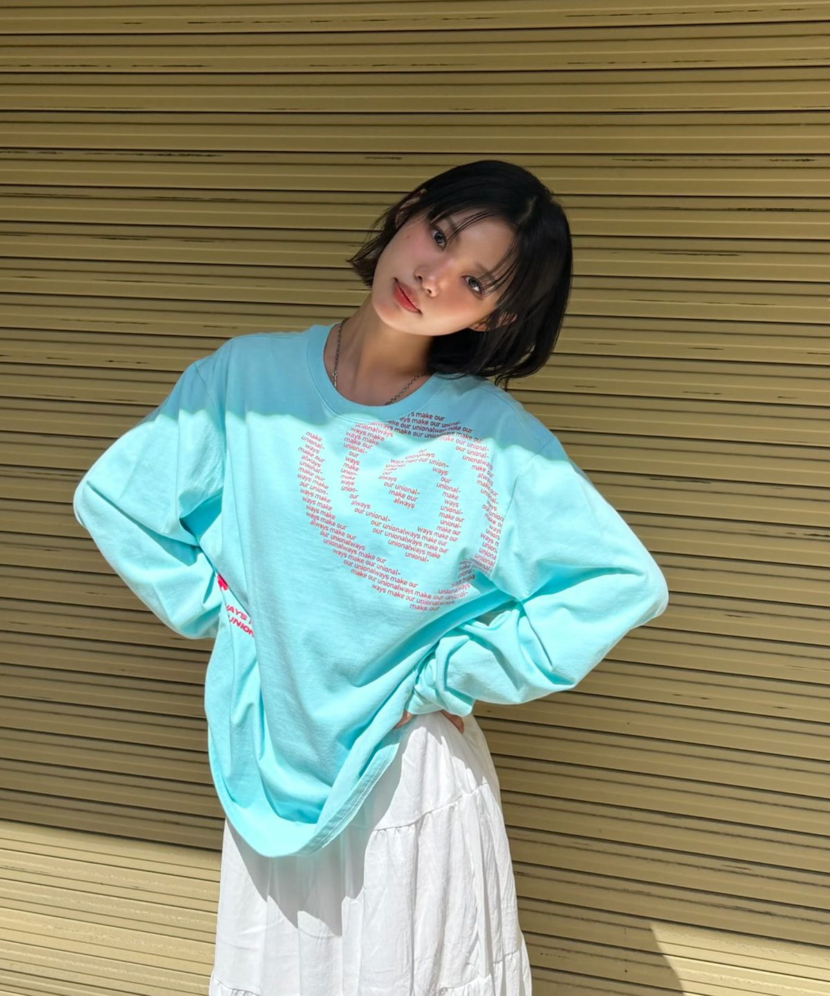 아모우(AMOU) Molly Shell Long Sleeve MINT