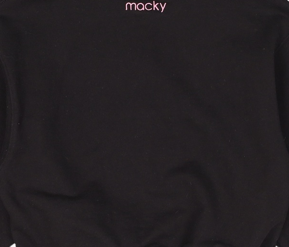 맥키(MACKY) 카리브 하프 집업 스웻 셔츠 블랙 1