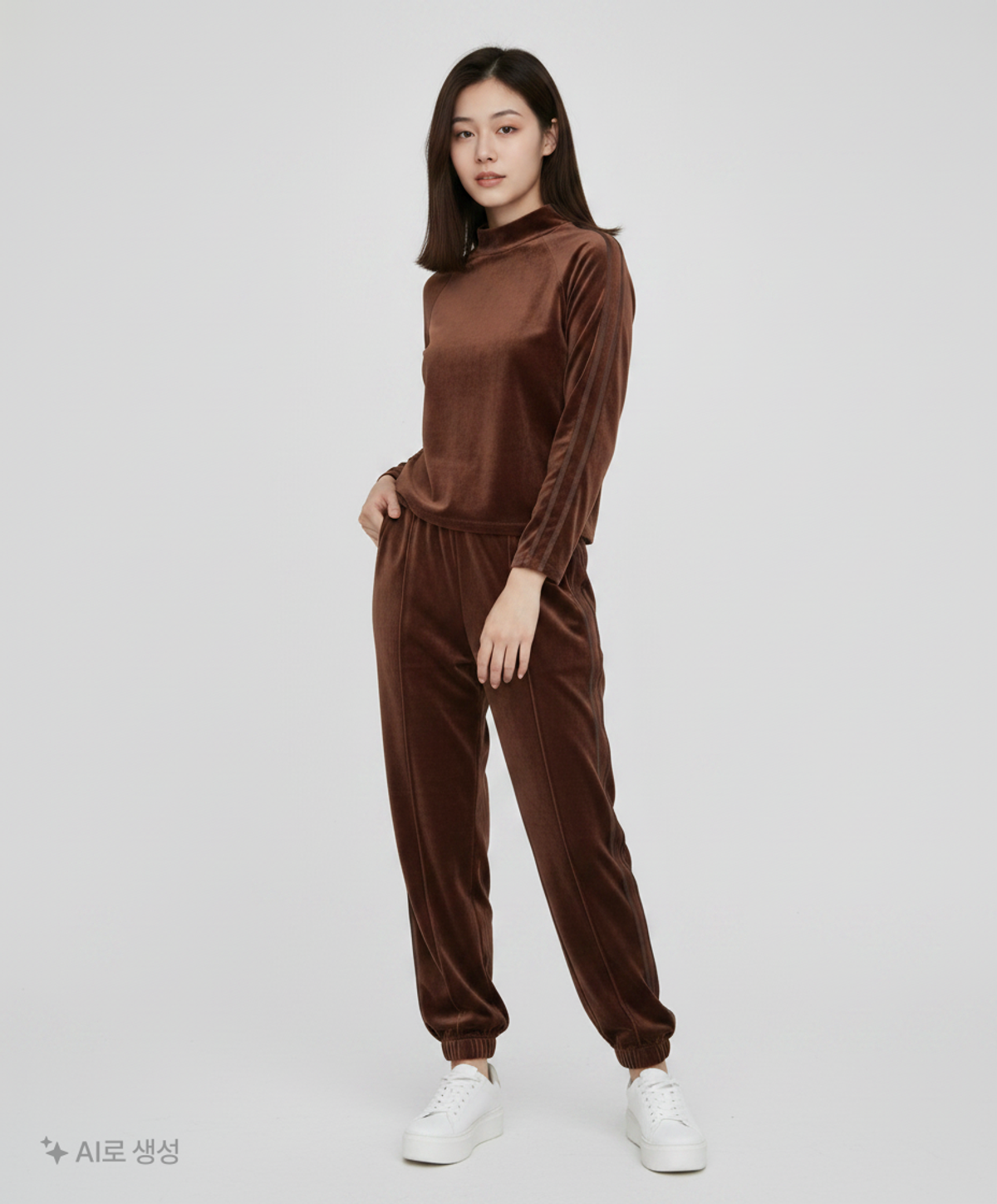 아모멘토(AMOMENTO) VELOUR MOCK NECK LONG SLEEVE (3COLORS) 0