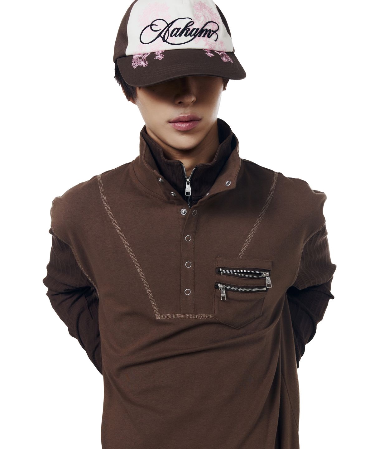 아캄(AAKAM) Tribal Twin Horse Cap (Brown)
