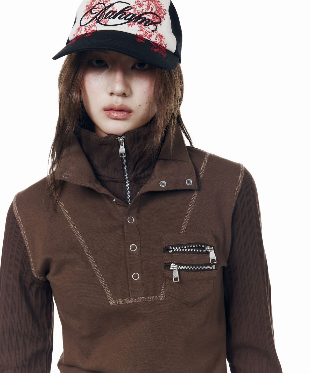 아캄(AAKAM) Tribal Twin Horse Cap (Black)