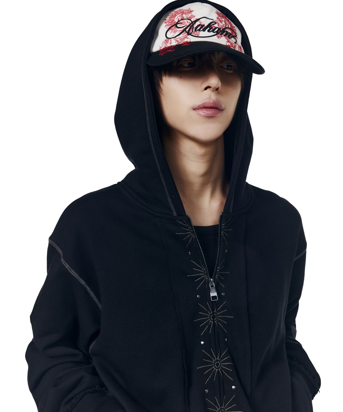 아캄(AAKAM) Tribal Twin Horse Cap (Black)