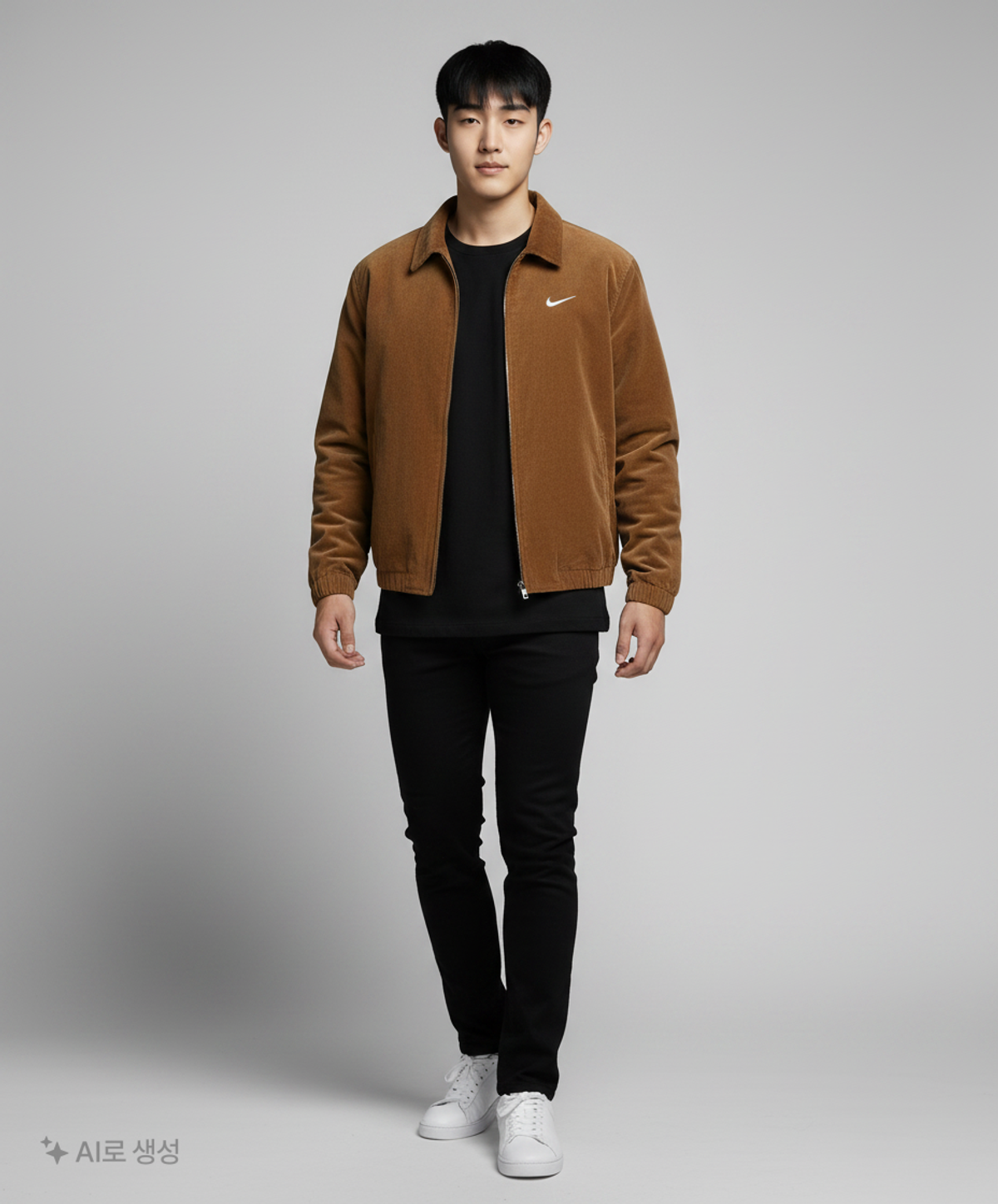 나이키(NIKE) 라이프 해링턴 재킷 M - 모스우드 브라운 / IM9349-235 M
