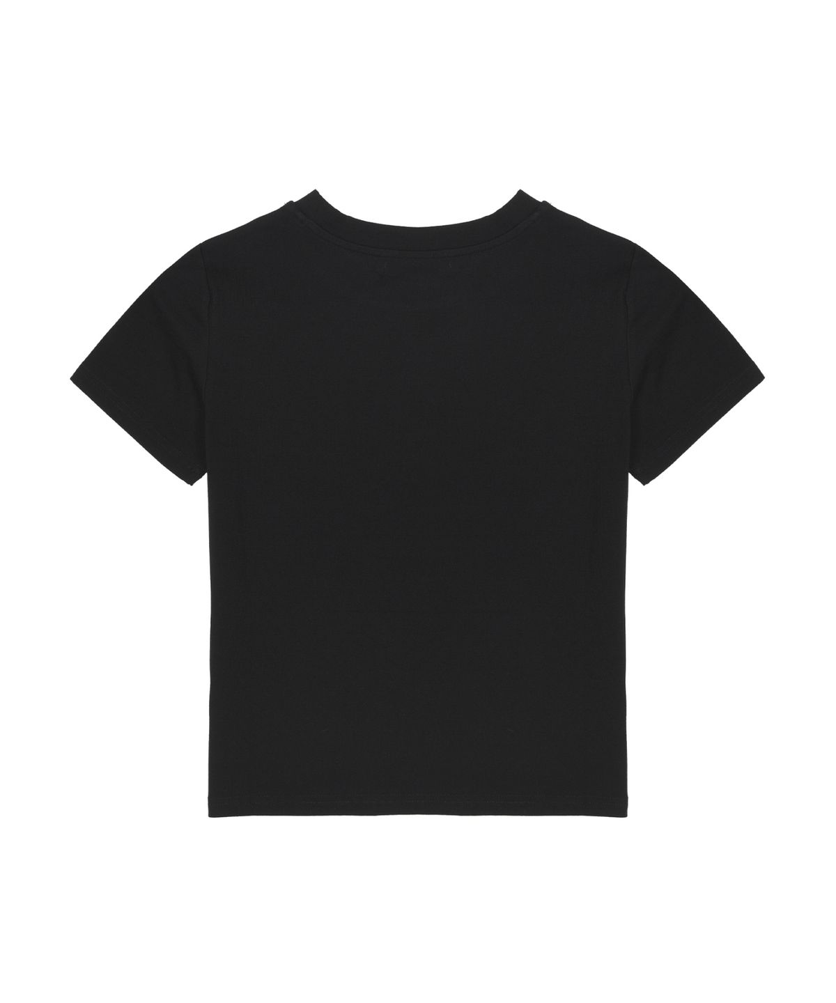 닉앤니콜(NICK&NICOLE) NICOLE LOGO GRAPHIC HALF TOP_BLACK