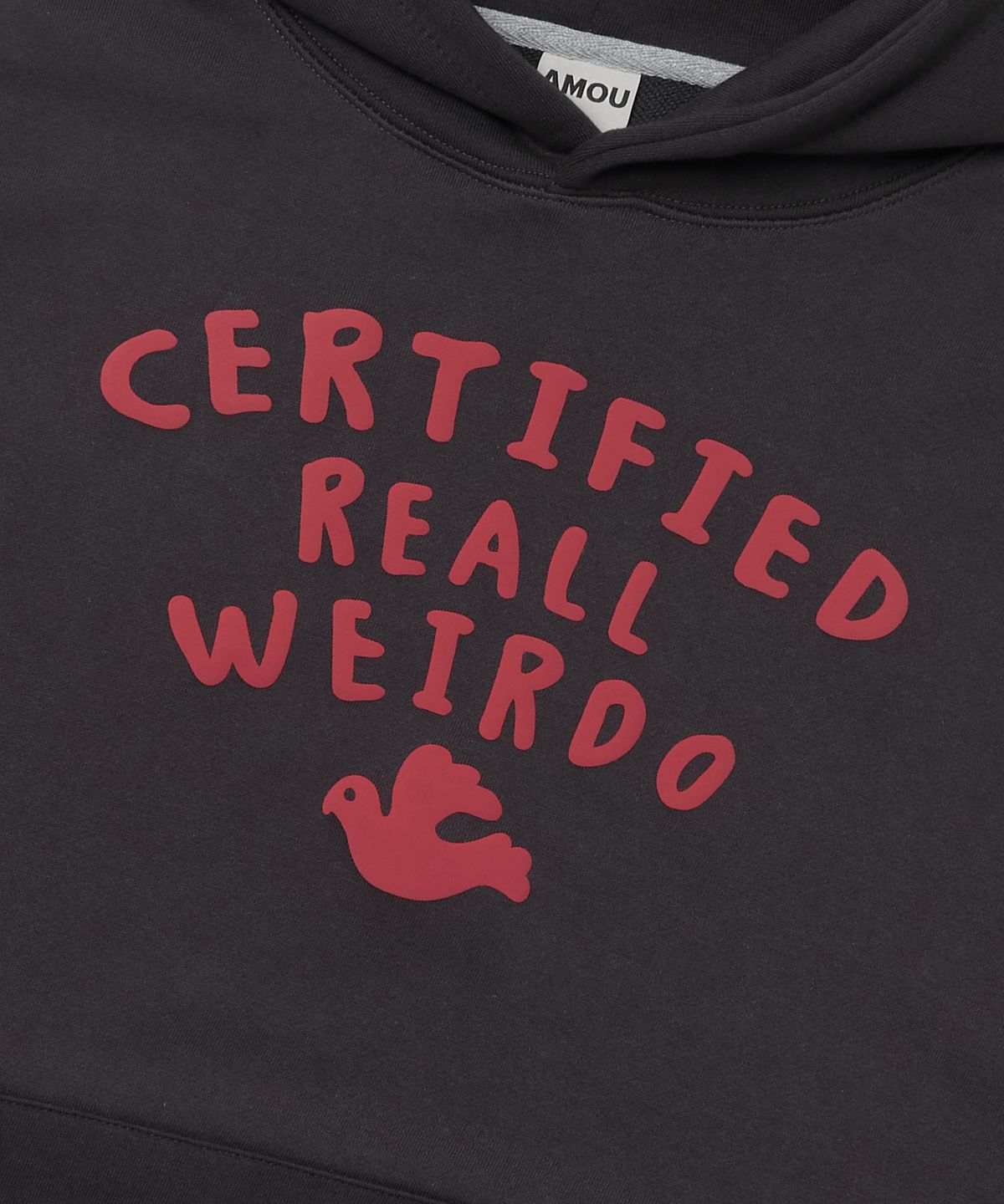 아모우(AMOU) Weirdo Hoodie CHACOAL GRAY