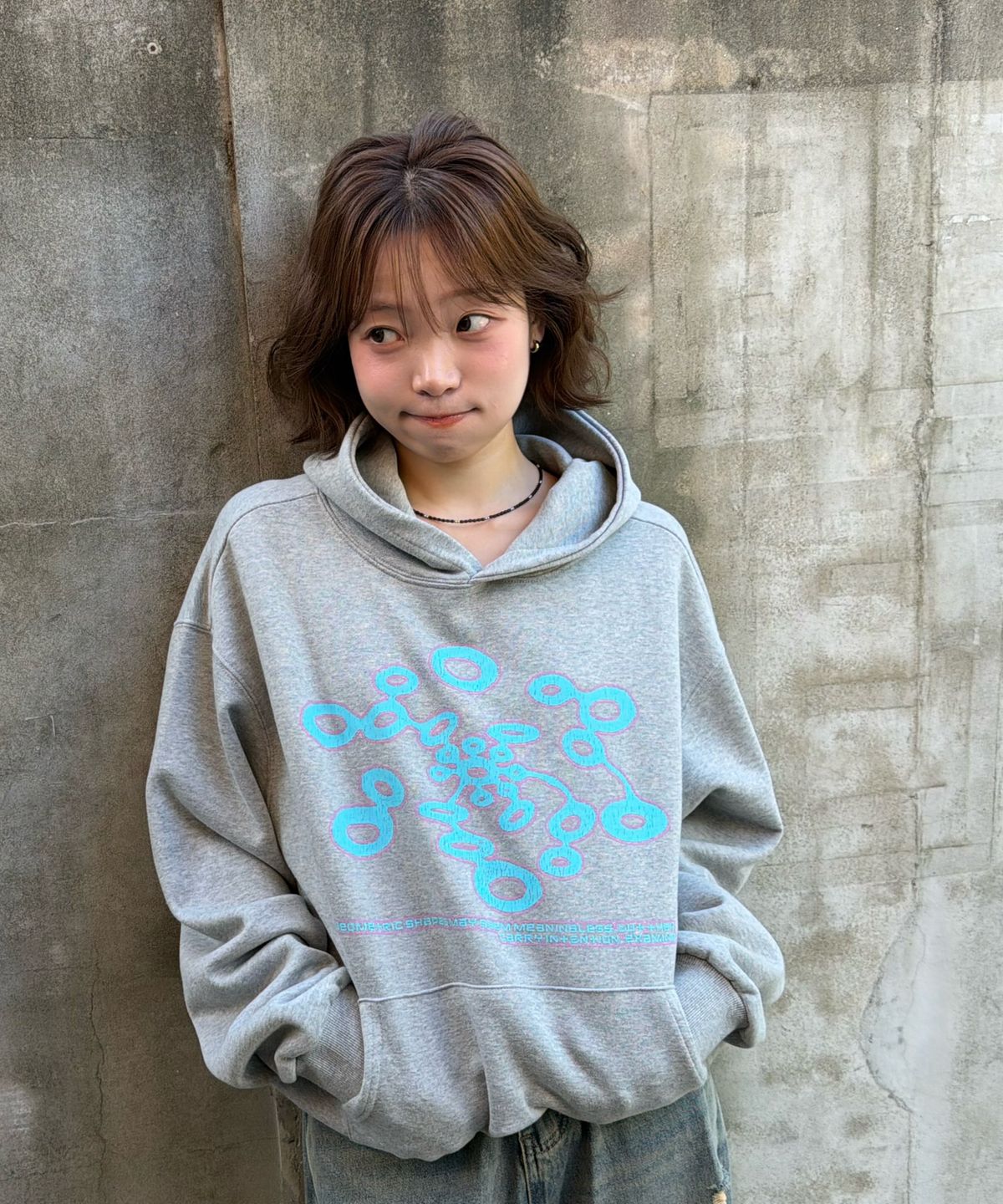 아모우(AMOU) Mitosis Hoodie GRAY