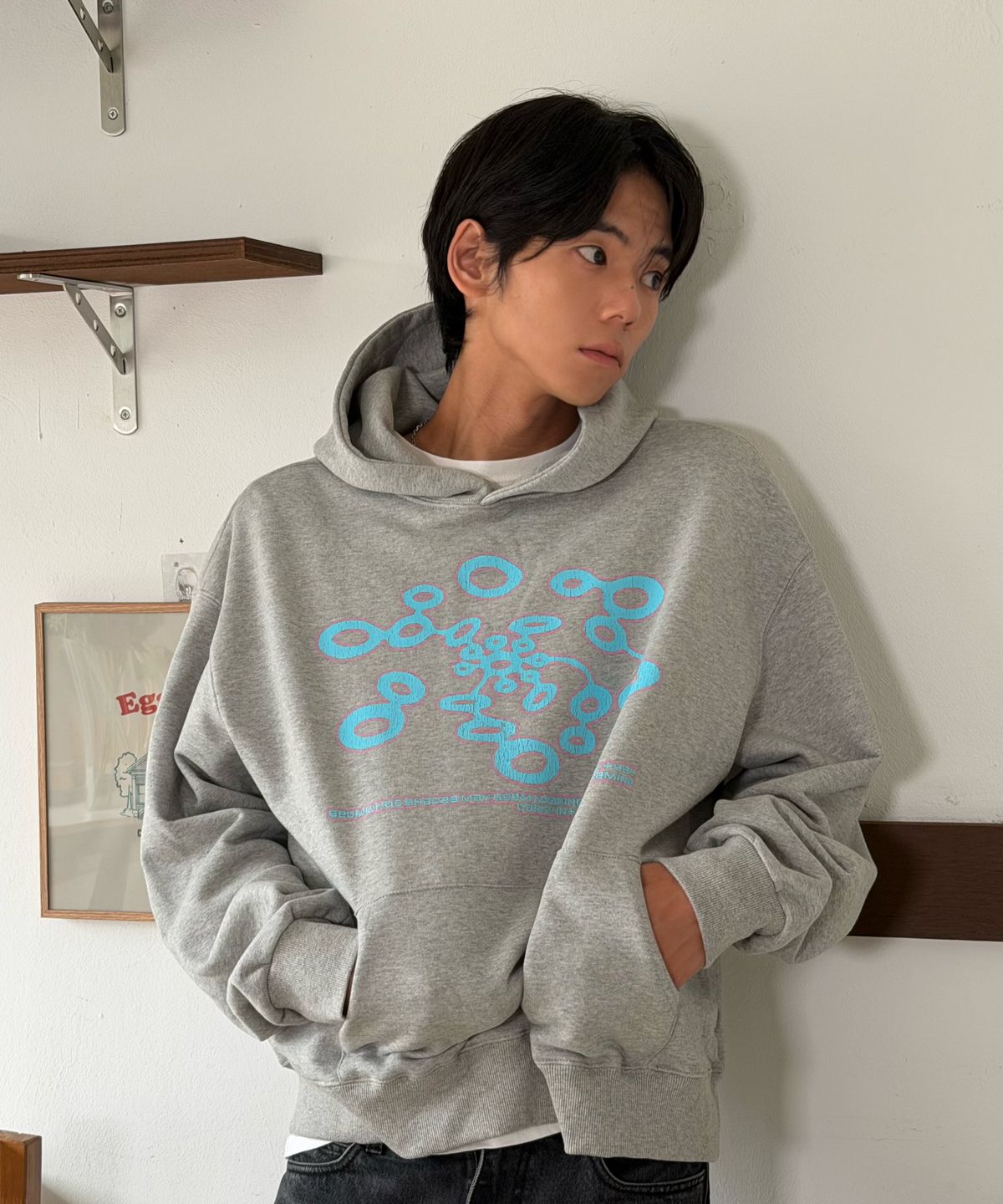 아모우(AMOU) Mitosis Hoodie GRAY