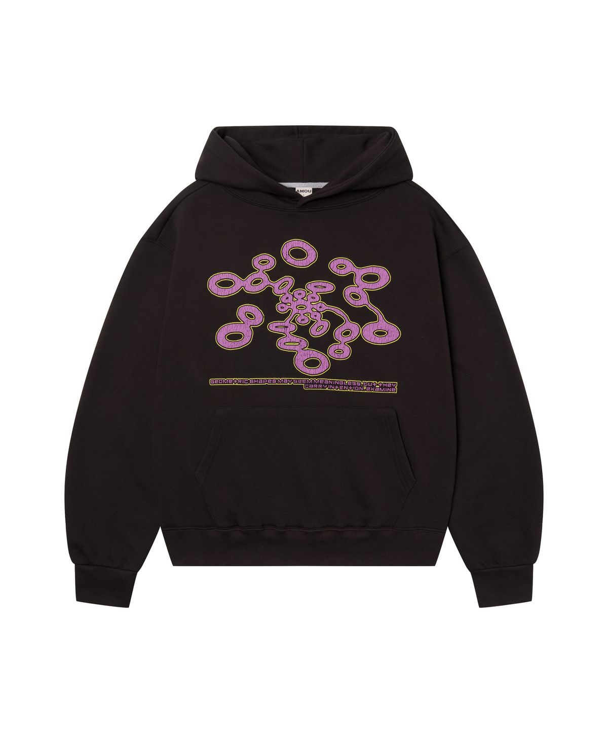 아모우(AMOU) Mitosis Hoodie BLACK