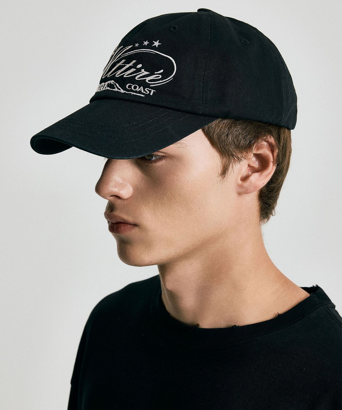 마티레(MTTIRÉ) COAST WASHED CAP / BLACK