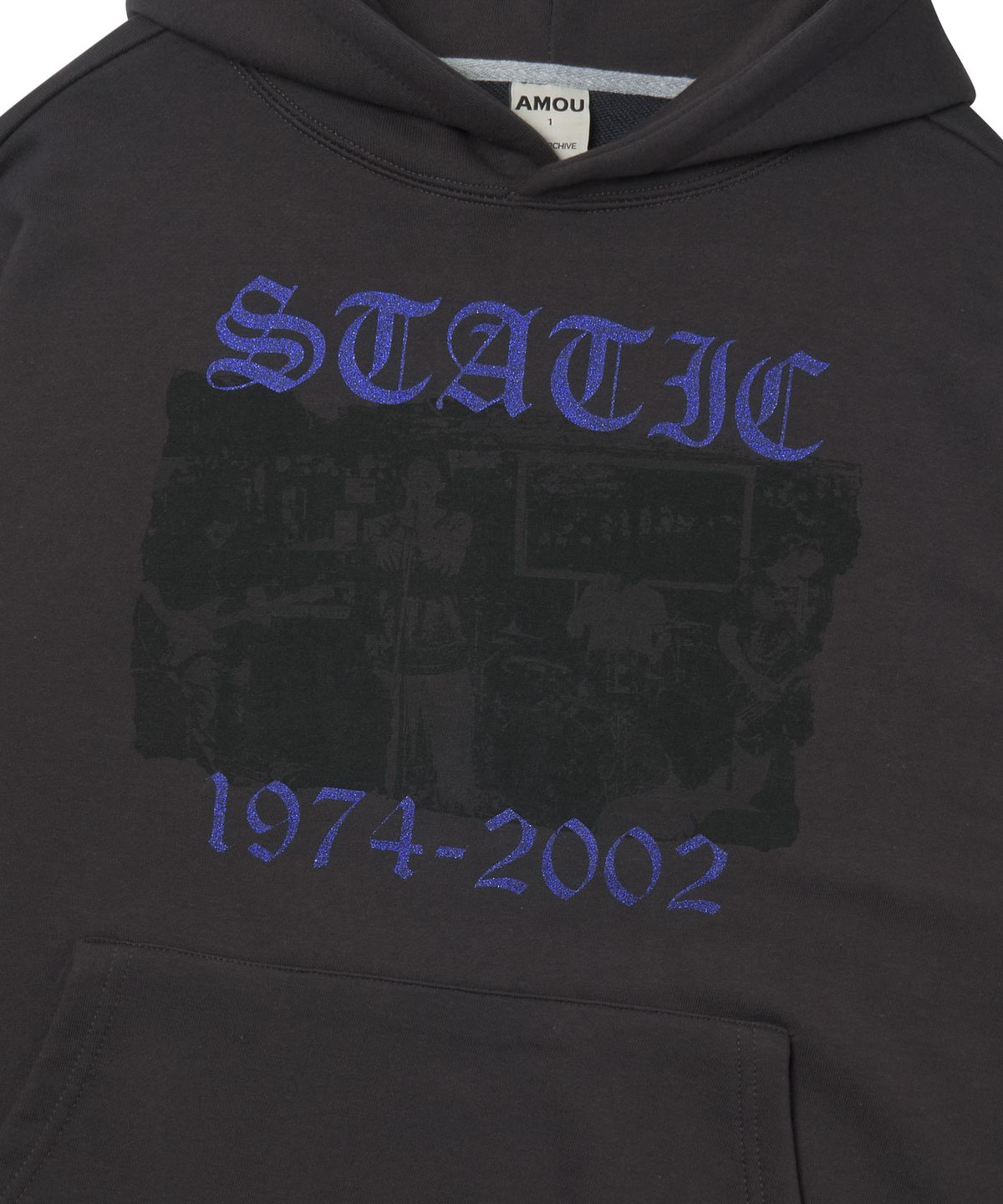 아모우(AMOU) Static Hoodie CHACOAL GRAY