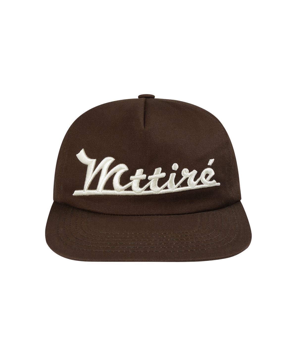 마티레(MTTIRÉ) VOYAGE 5 PANEL CAP / BROWN