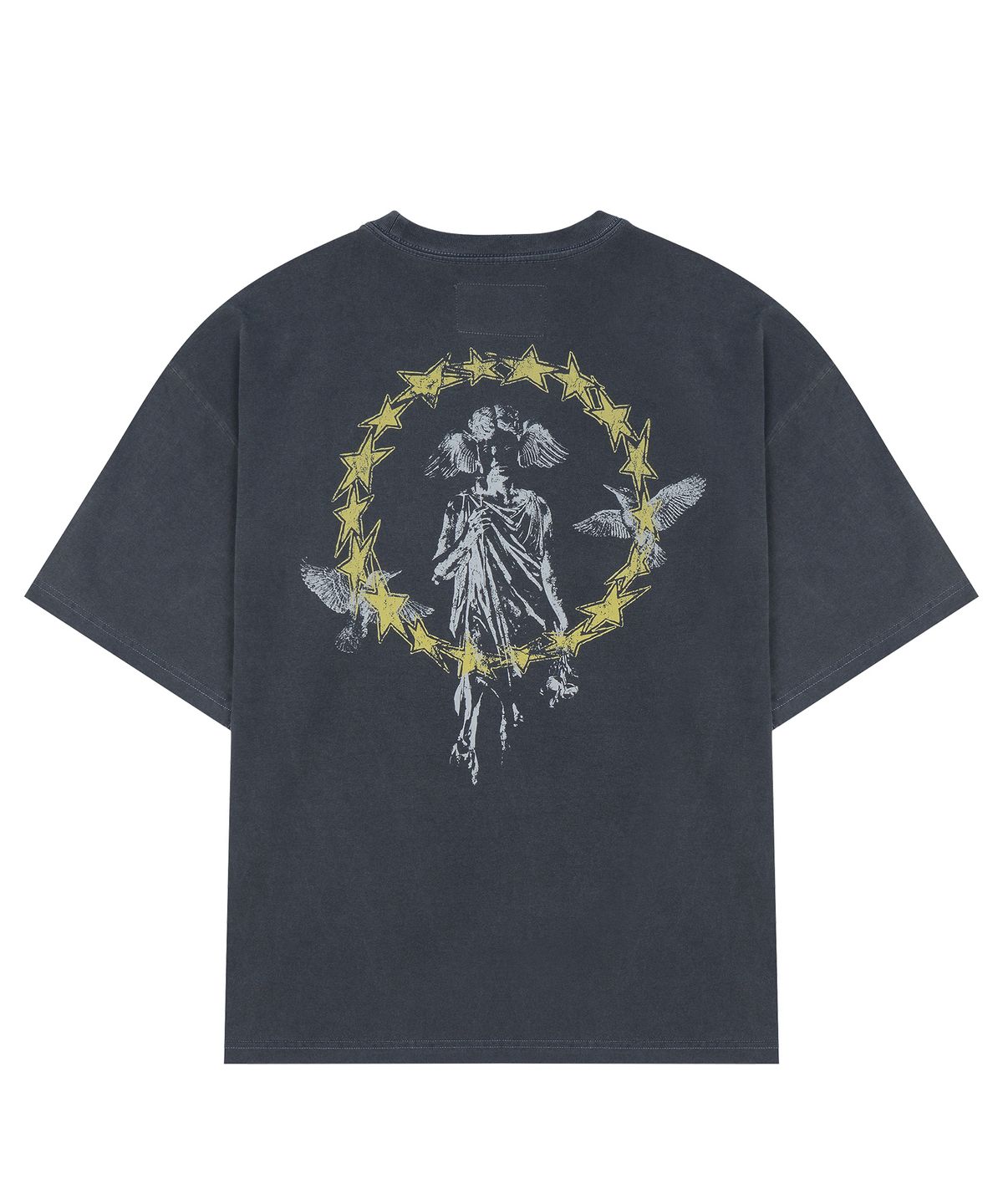 마티레(MTTIRÉ) HALCYON STATUE WASHED T-SHIRT / NAVY