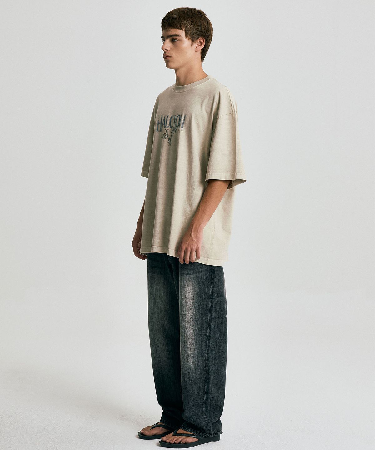 마티레(MTTIRÉ) HALCYON STATUE WASHED T-SHIRT / IVORY