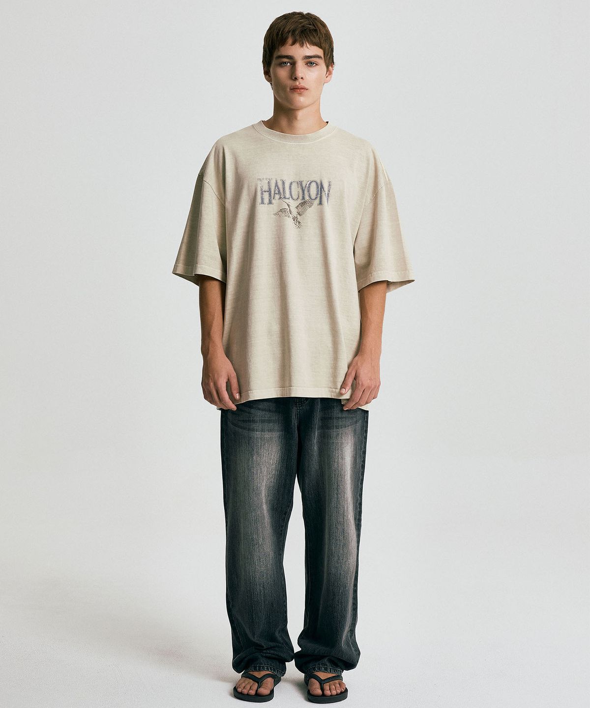마티레(MTTIRÉ) HALCYON STATUE WASHED T-SHIRT / IVORY