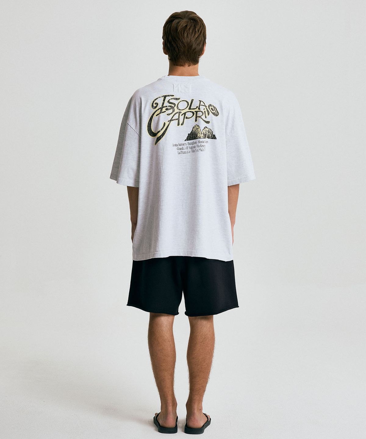 마티레(MTTIRÉ) CAPRI SOUVENIR T-SHIRT / LIGHT MELANGE