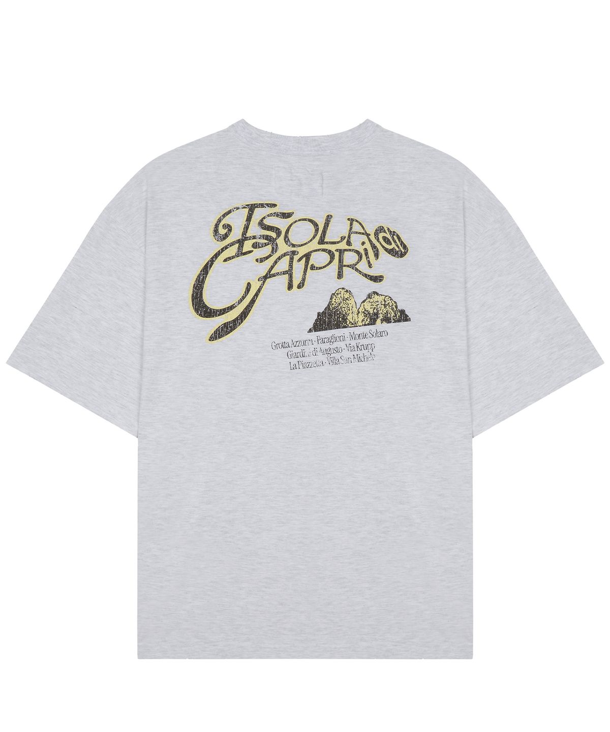 마티레(MTTIRÉ) CAPRI SOUVENIR T-SHIRT / LIGHT MELANGE