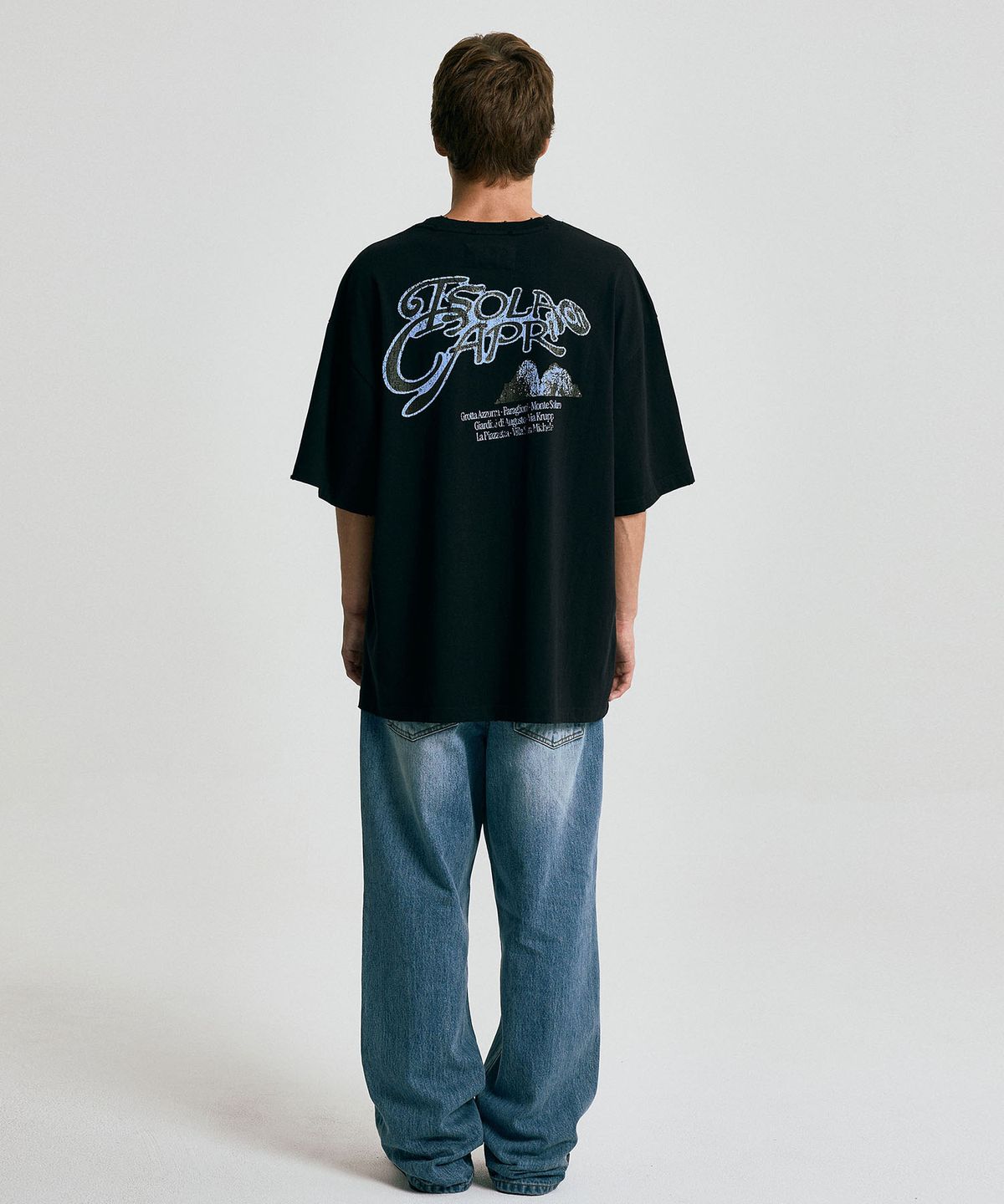 마티레(MTTIRÉ) CAPRI SOUVENIR T-SHIRT / BLACK