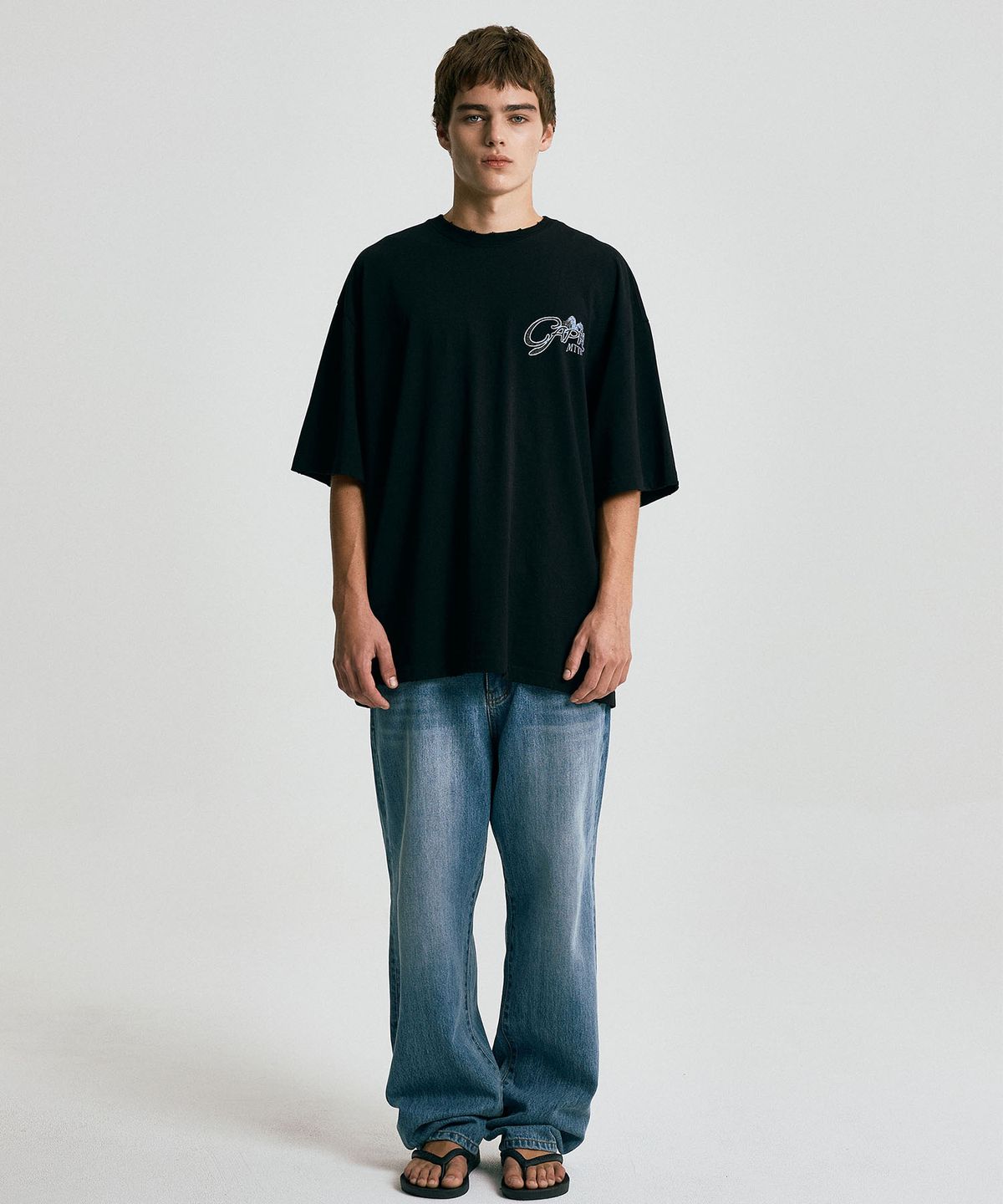 마티레(MTTIRÉ) CAPRI SOUVENIR T-SHIRT / BLACK